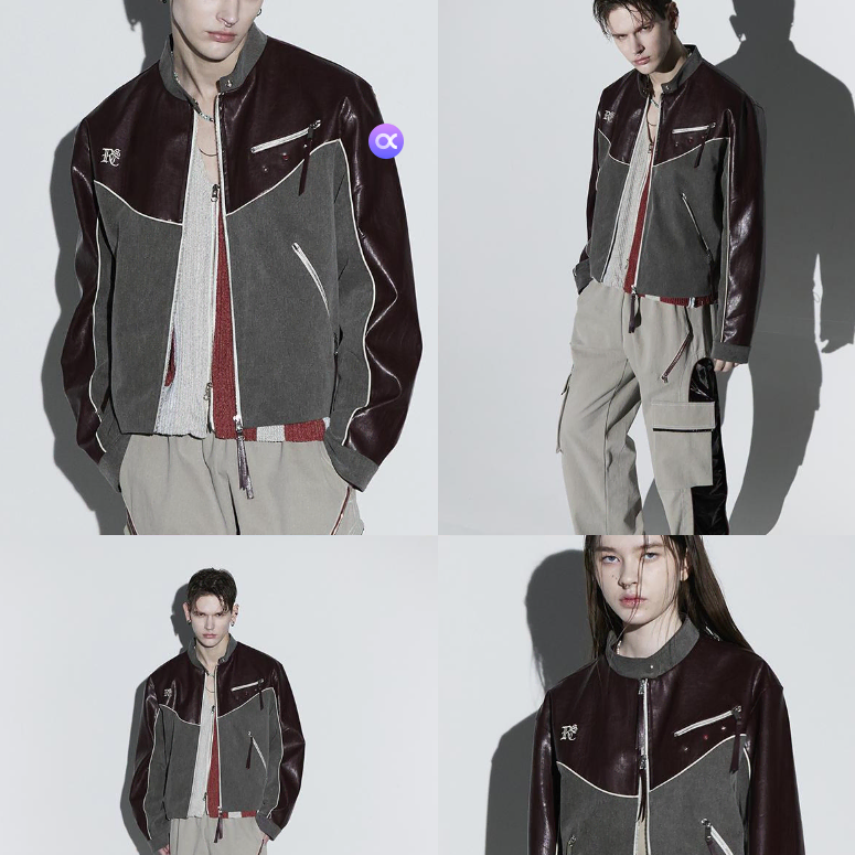 삽니다 RSSC 알에스에스씨 LEATHER & DENIM BIKER JACKET - WI/BR 자켓 구합니다 연락 주세요