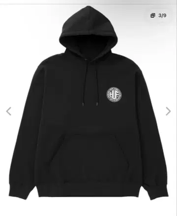 HUF 하프 후드티 풀오버 블랙