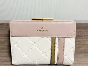 & chouette 앙드슈에트 이단 접이식 지갑 핑크