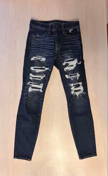 AMERICAN EAGLE 스키니 데님 데미지 가공