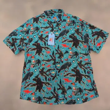 Balls Beachwear 반팔 셔츠 알로하 셔츠 구제 의류