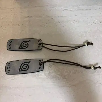 NARUTO 나뭇잎 마을 이마 보호대풍 스트랩 2개 세트