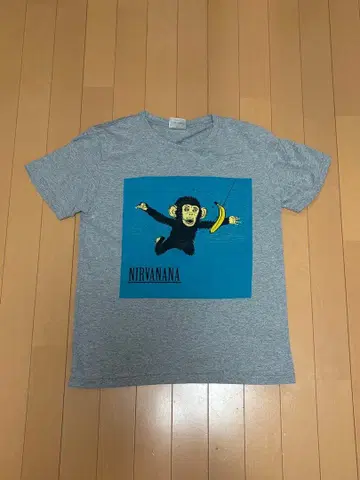 Tee FACT NIRVANANA 침팬지 티셔츠 그레이 S