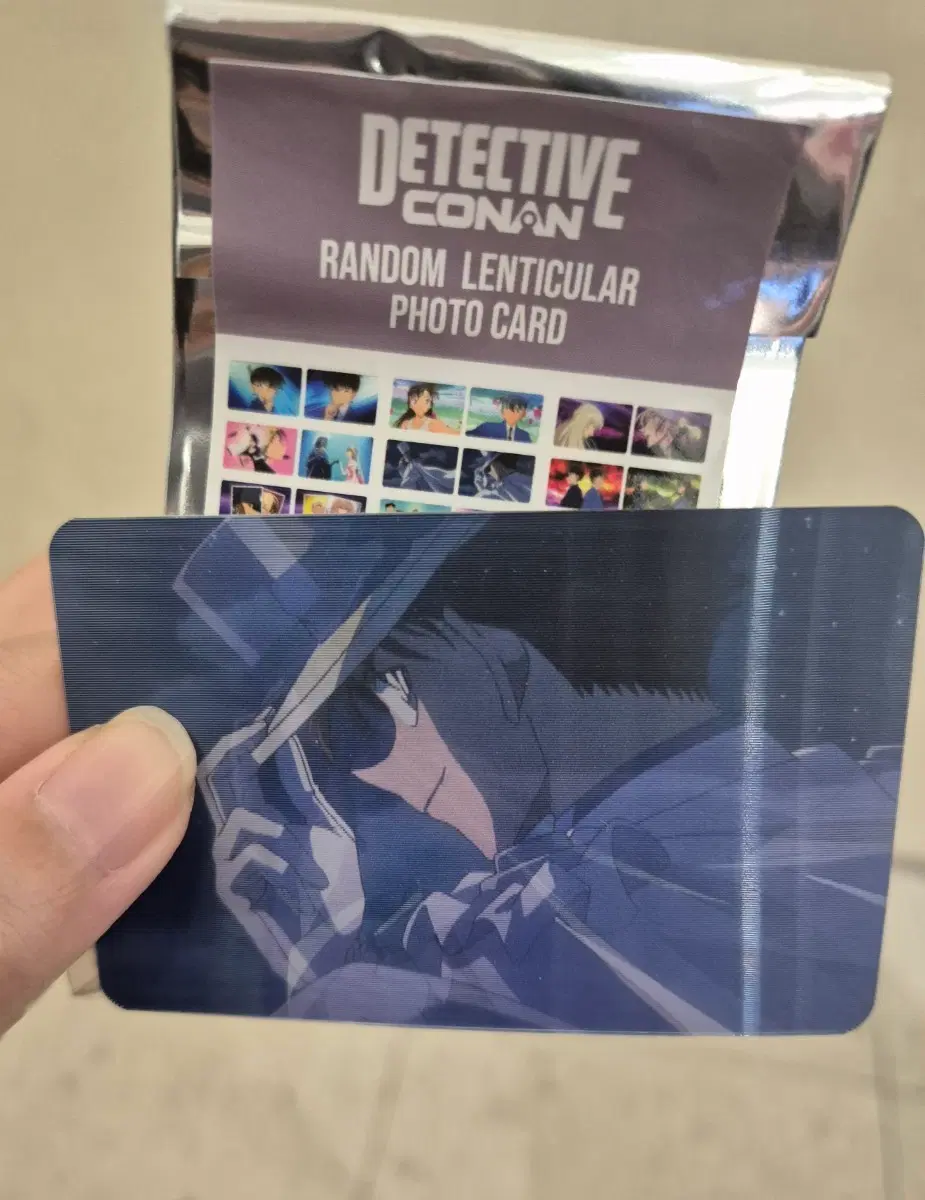 명탐정 코난 랜덤 렌티큘러 포토카드 오프닝/엔딩 ver2(괴도 키드)