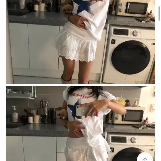 레이스 스커트