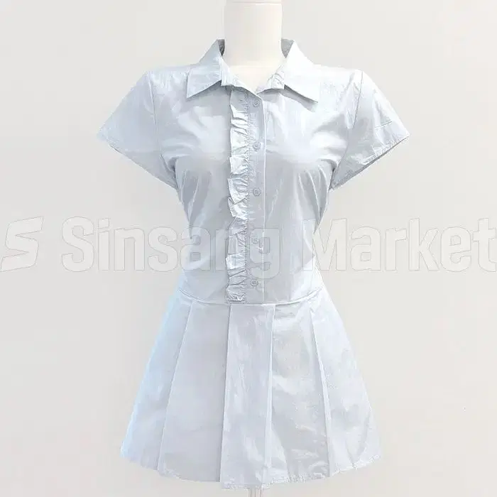 [빠른발송] 프릴 카라 미니원피스 원피스 8742