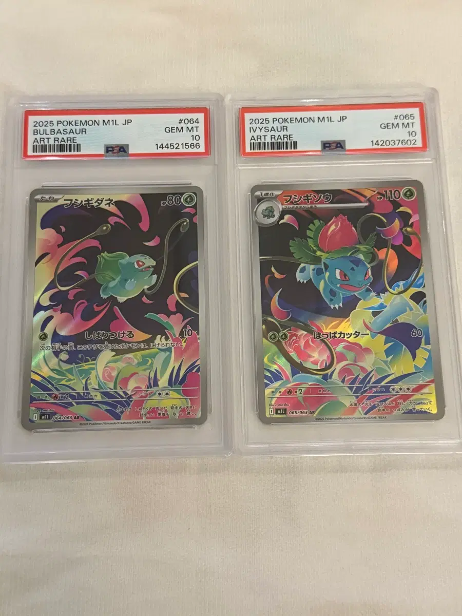 포켓몬카드 이상해씨 이상해풀 ar psa10 (세트)