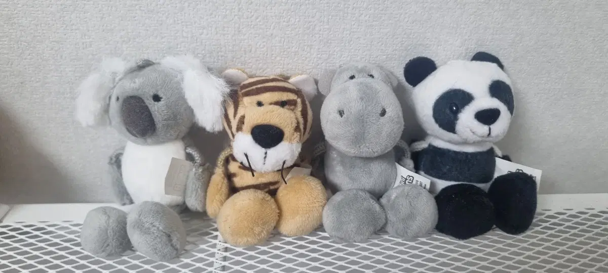 코알라 호랑이 하마 판다 인형 키링