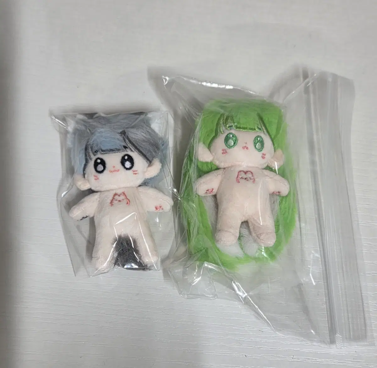 무속성 5cm 뽀리 인형 2개