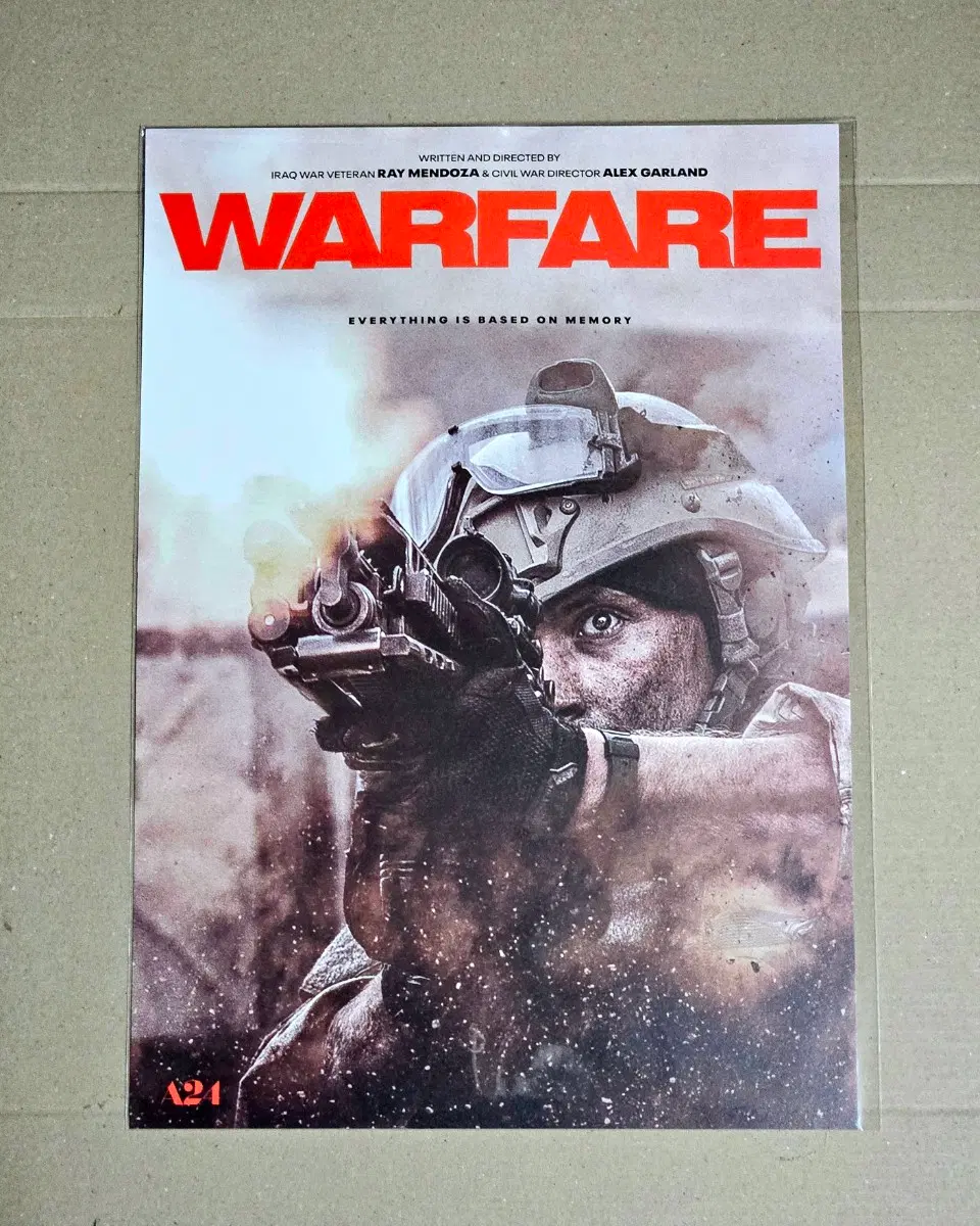 A3박스포장) 워페어 락온 포스터 특전 굿즈 Warfare