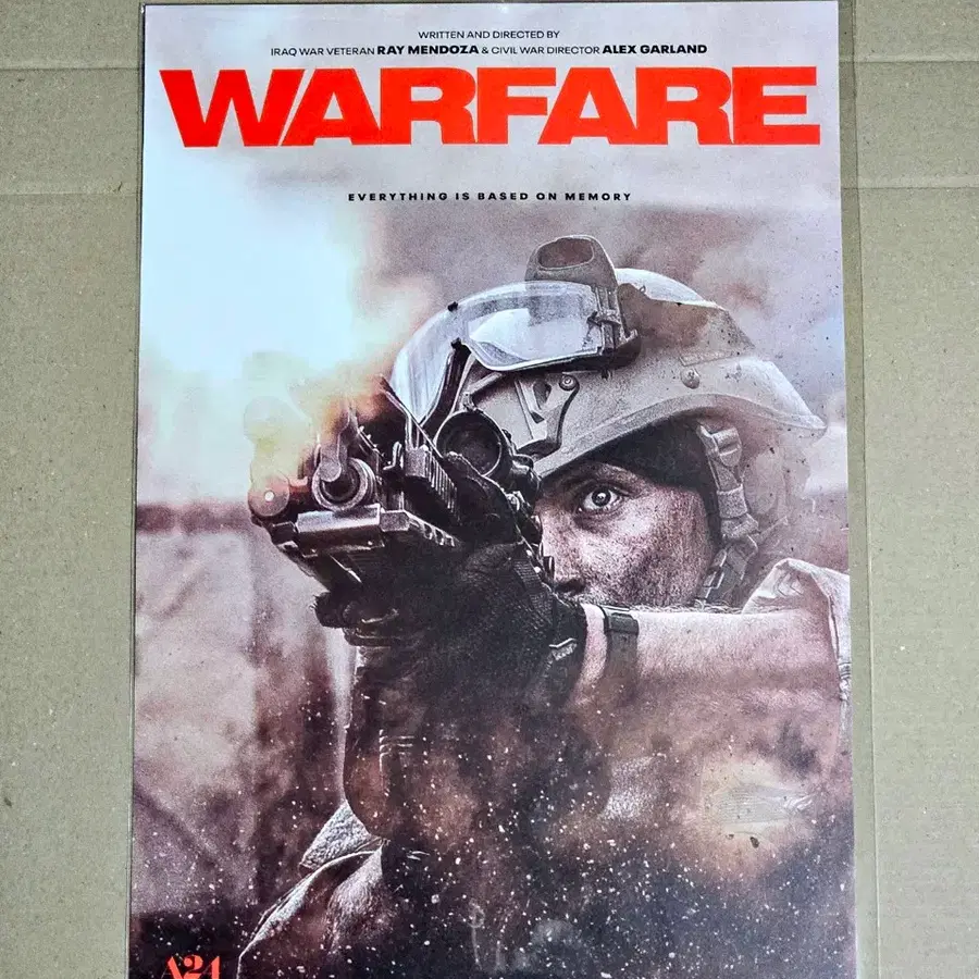 A3박스포장) 워페어 락온 포스터 특전 굿즈 Warfare