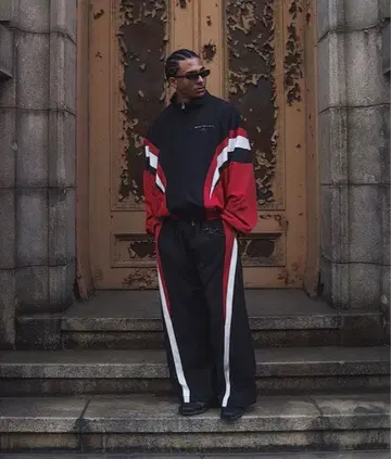 셋업 LYFT 2LINE 오버사이즈 트랙V.2-RED