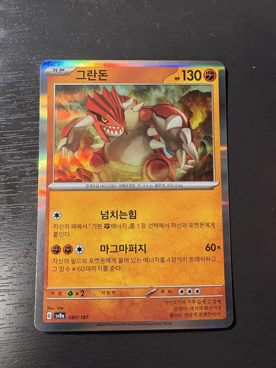포켓몬카드 그란돈 R