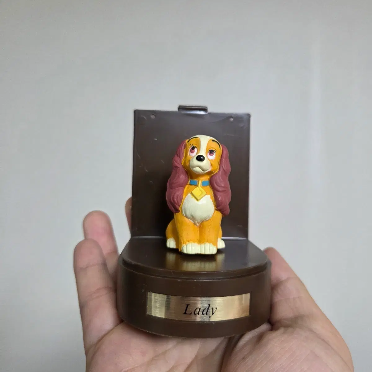 빈티지 토이 인형 고전 만화 피규어 캐릭터 디즈니 레이디와 트램프 강아지