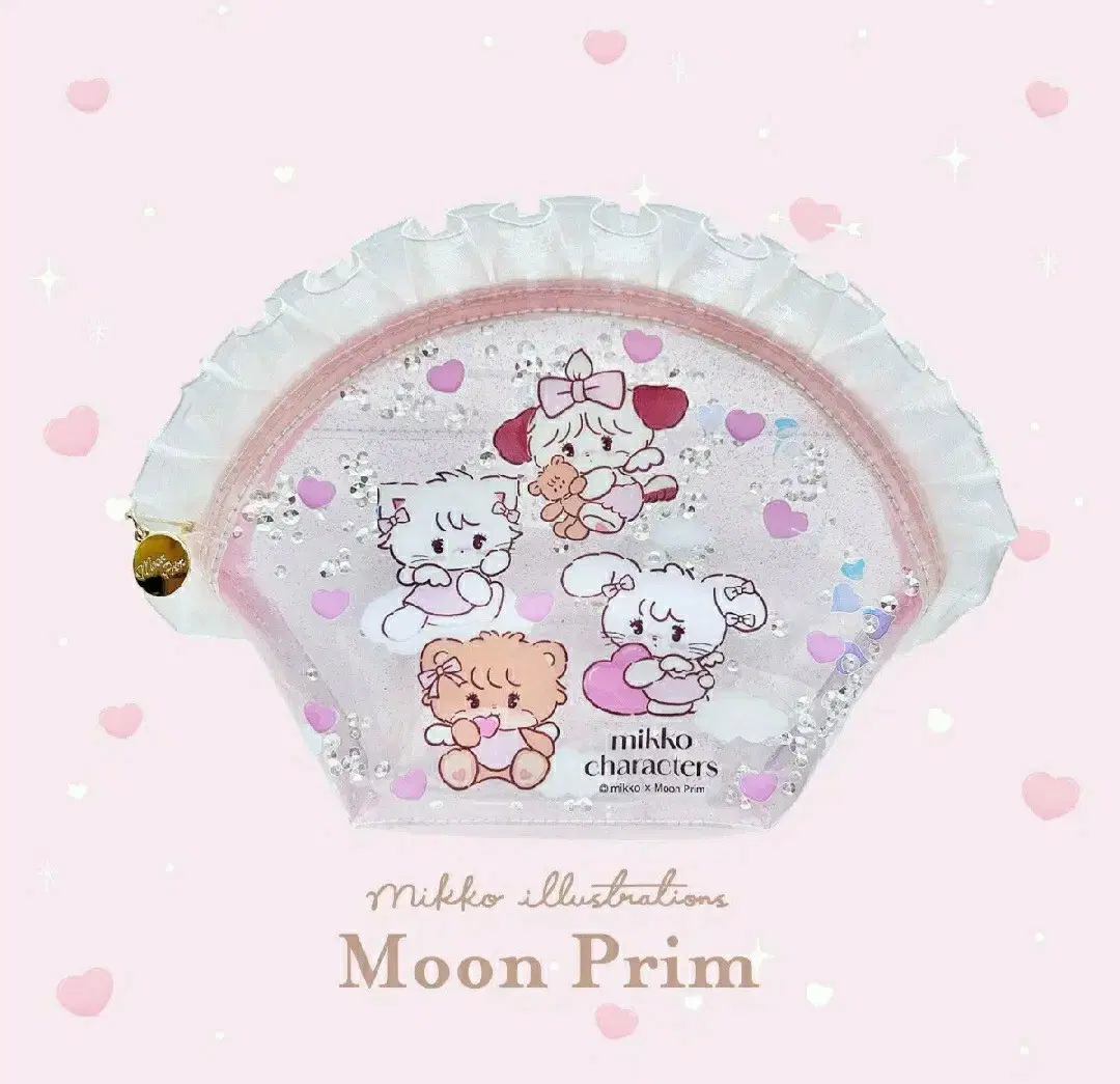 mikko  moonprim 콜라보 파우치 판매 미코 캐릭터즈