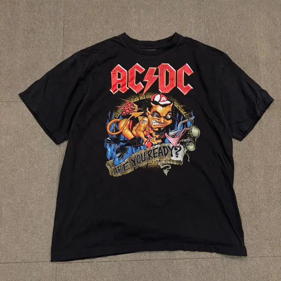 maxx rock ac/dc 락 밴드티 xl