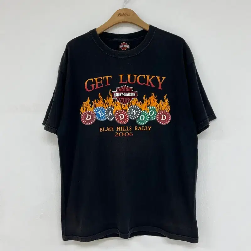 할리데이비슨(HARLEY-DAVIDSON) 블랙 힐스 랠리 반팔티셔츠 L