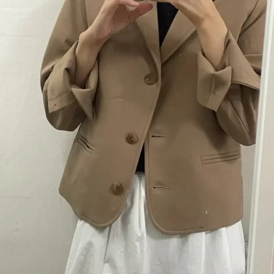 (새상품)세미크롭 자켓