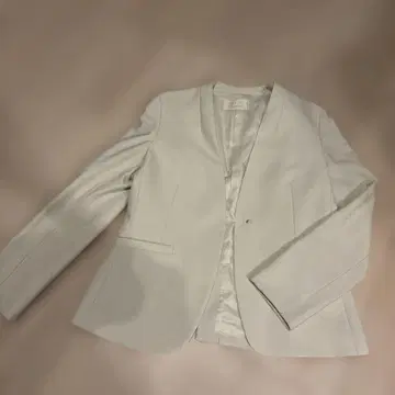 any SiS 노카라 자켓 화이트