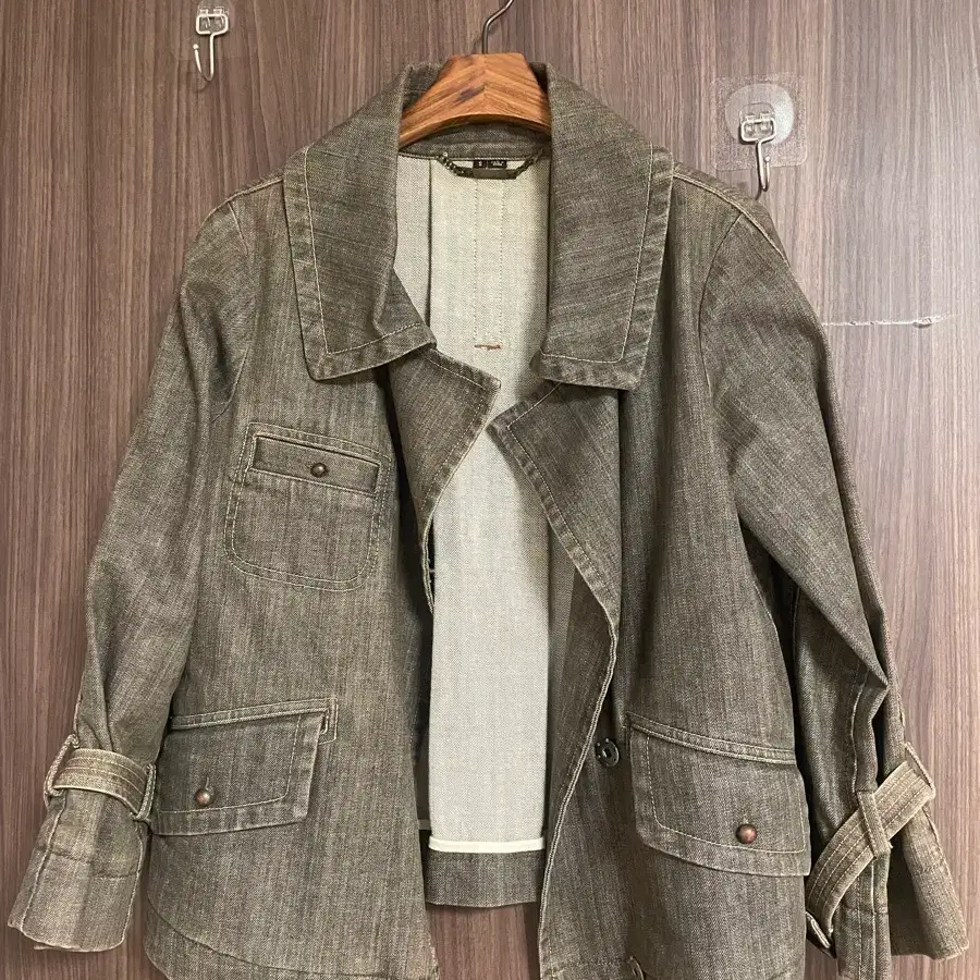 띠어리 데님 청자켓 S