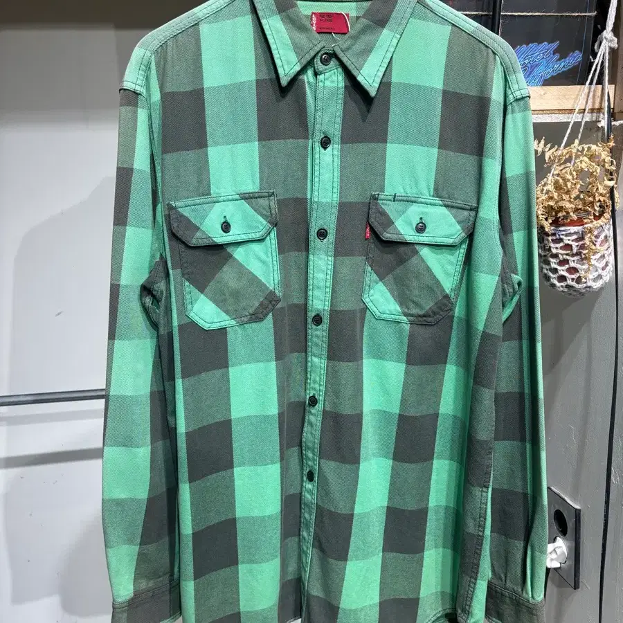 Levis Red Tab 빈티지 체크 워크 셔츠