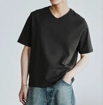 [ WYM ] EXTRA FINE COTTON BASIC TEE -V-NECK
