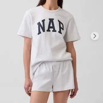 GAP NAP 로고 오버 사이즈 파자마 T셔츠