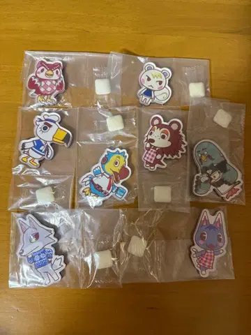 모여봐요 동물의 숲 캐릭터 마그넷 8종 세트