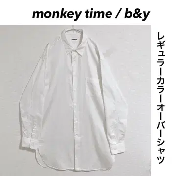 monkey time 레귤러 카라 오버 사이즈 셔츠