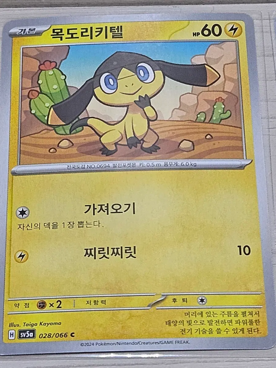 [최저가] 포켓몬카드 목도리키텔 028/066C