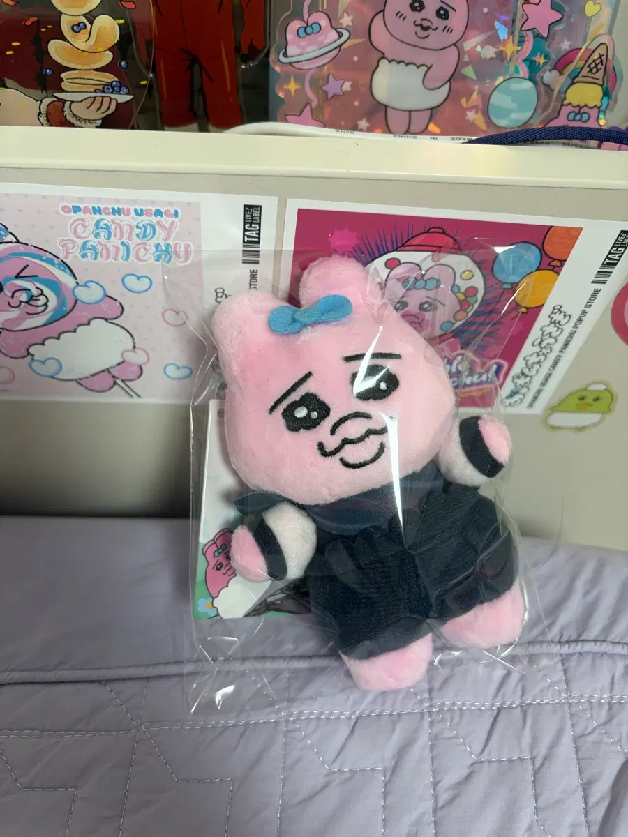 오빤쮸 빤쮸토끼 둔행기관차 승무원 인형키링