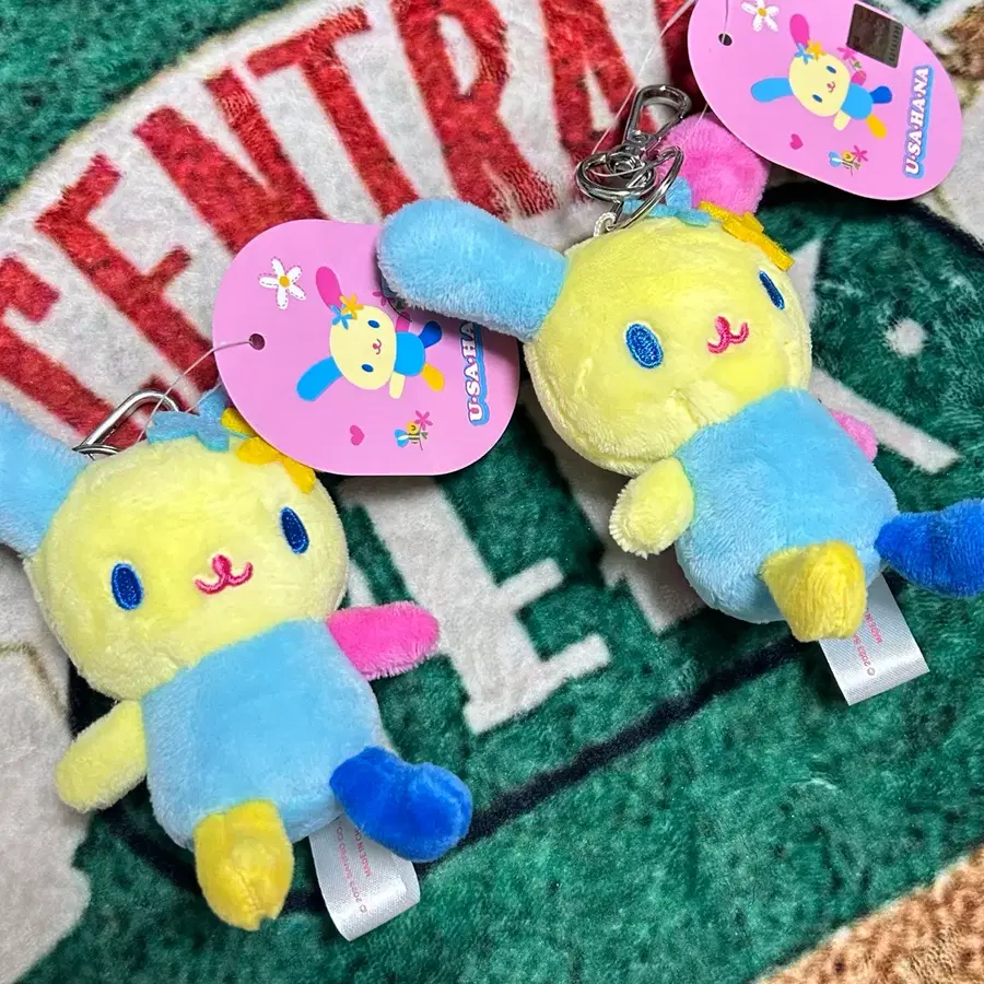 산리오 우사하나 인형 키링 산엑스