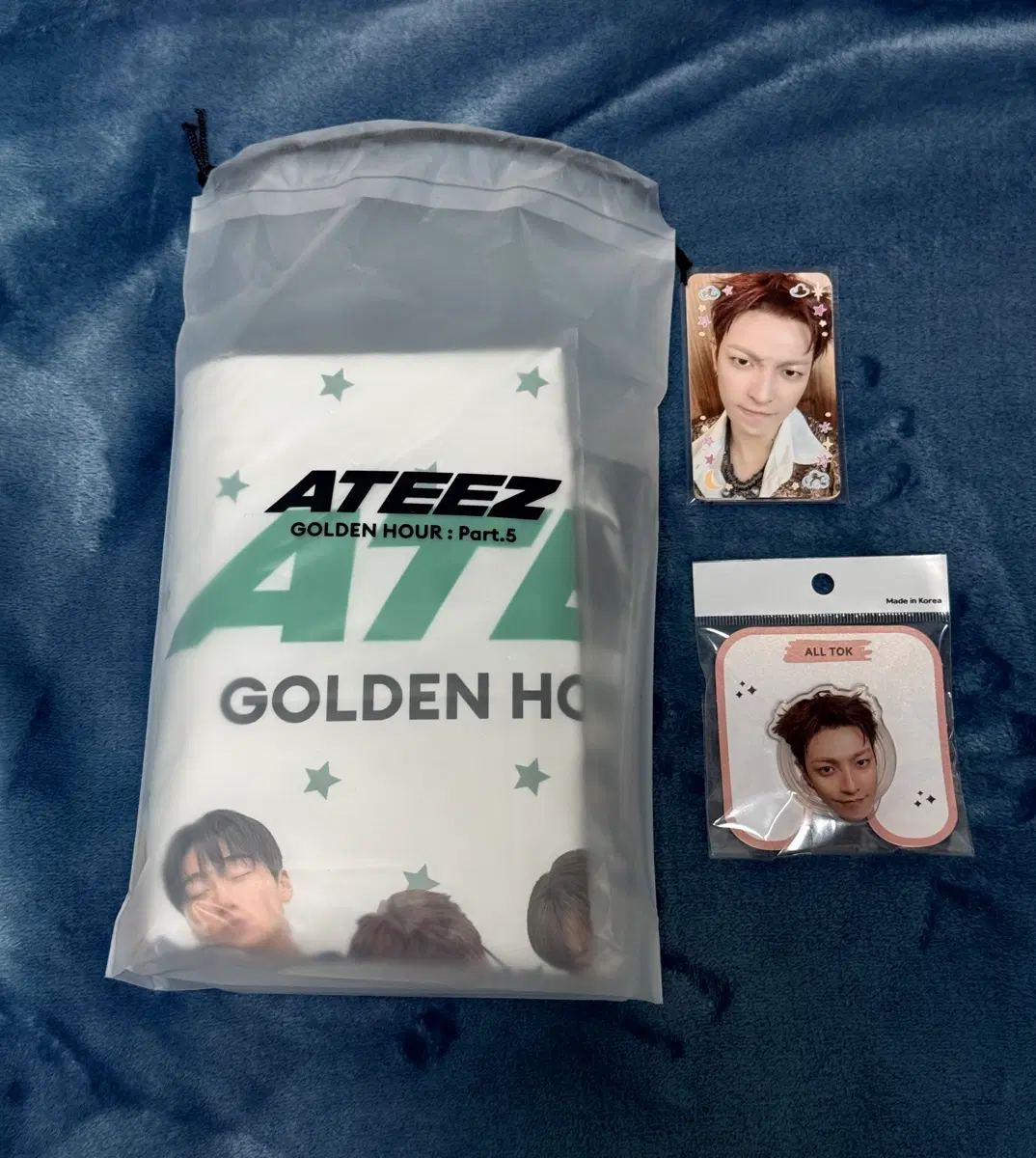 에이티즈 BAD 공방키트+홍중 그립톡 양도