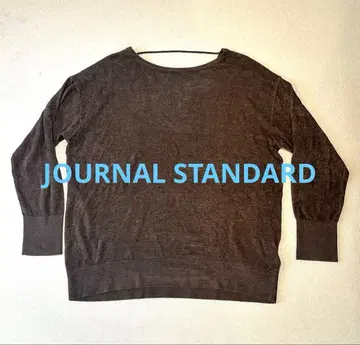 JOURNAL STANDARD 브라운 니트 긴팔 크루넥 여성용
