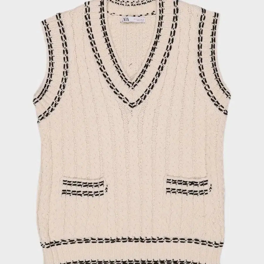 자라 zara 스티치 니트 베스트
