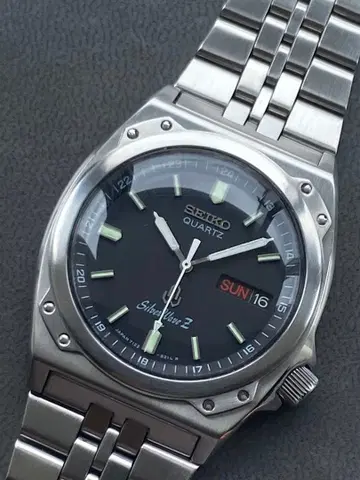 세이코 SEIKO 실버 웨이브 흠집 없는 최상 컨디션 앤티크