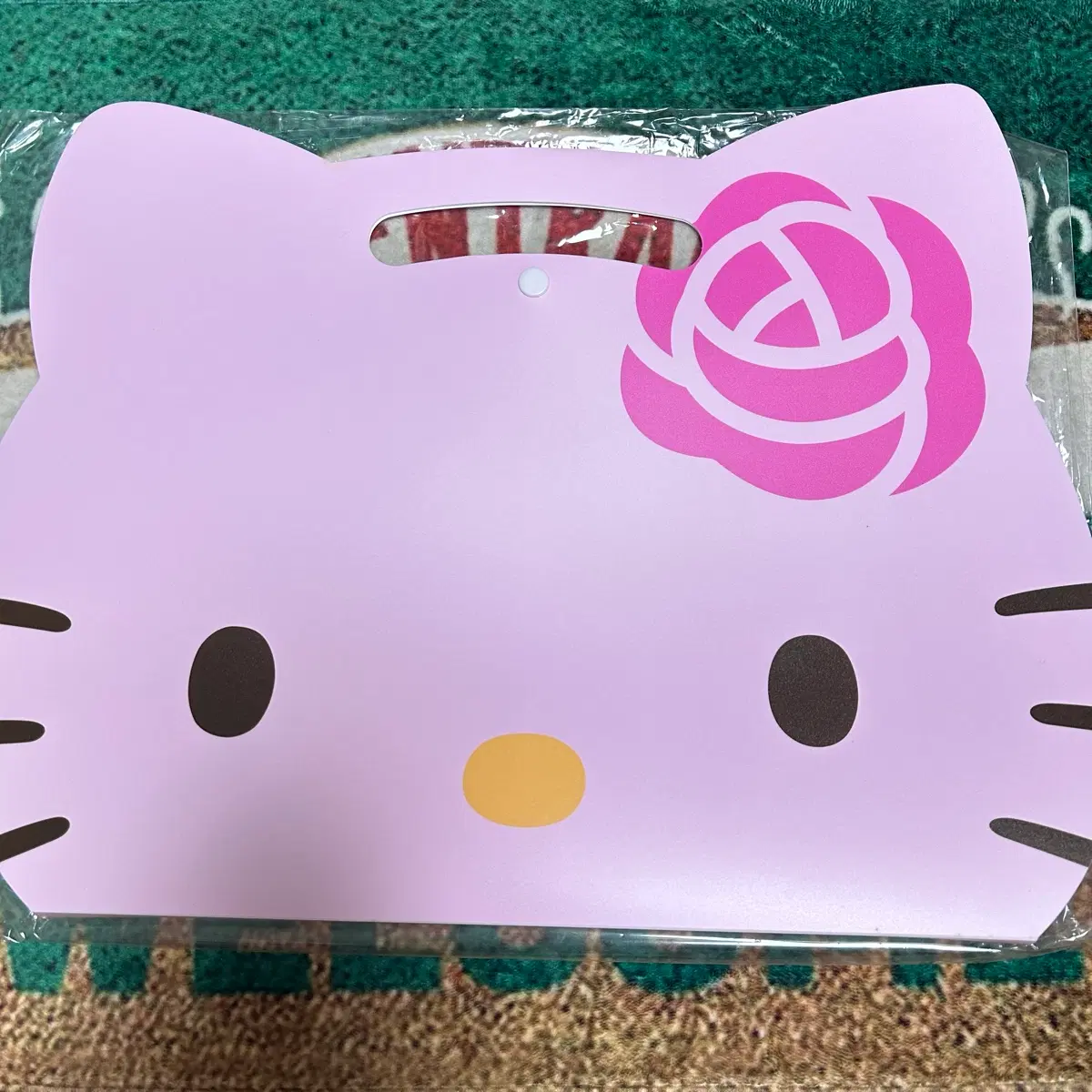 고전문구 산리오 헬로키티 대형 똑딱이 파일 화일 바인더