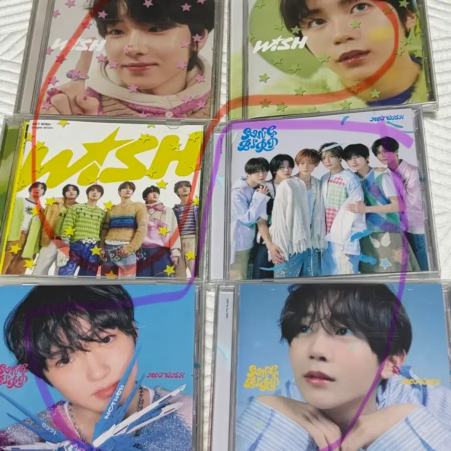 엔시티 위시 일본 앨범 cd 송버드 wish 사쿠야 료 일괄