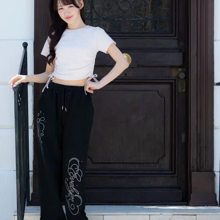 에블린 evelyn 롱 스웻 팬츠 셋업