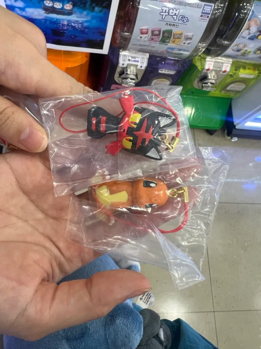 포켓몬 납작 마스코트 냐오불 파이리 키링