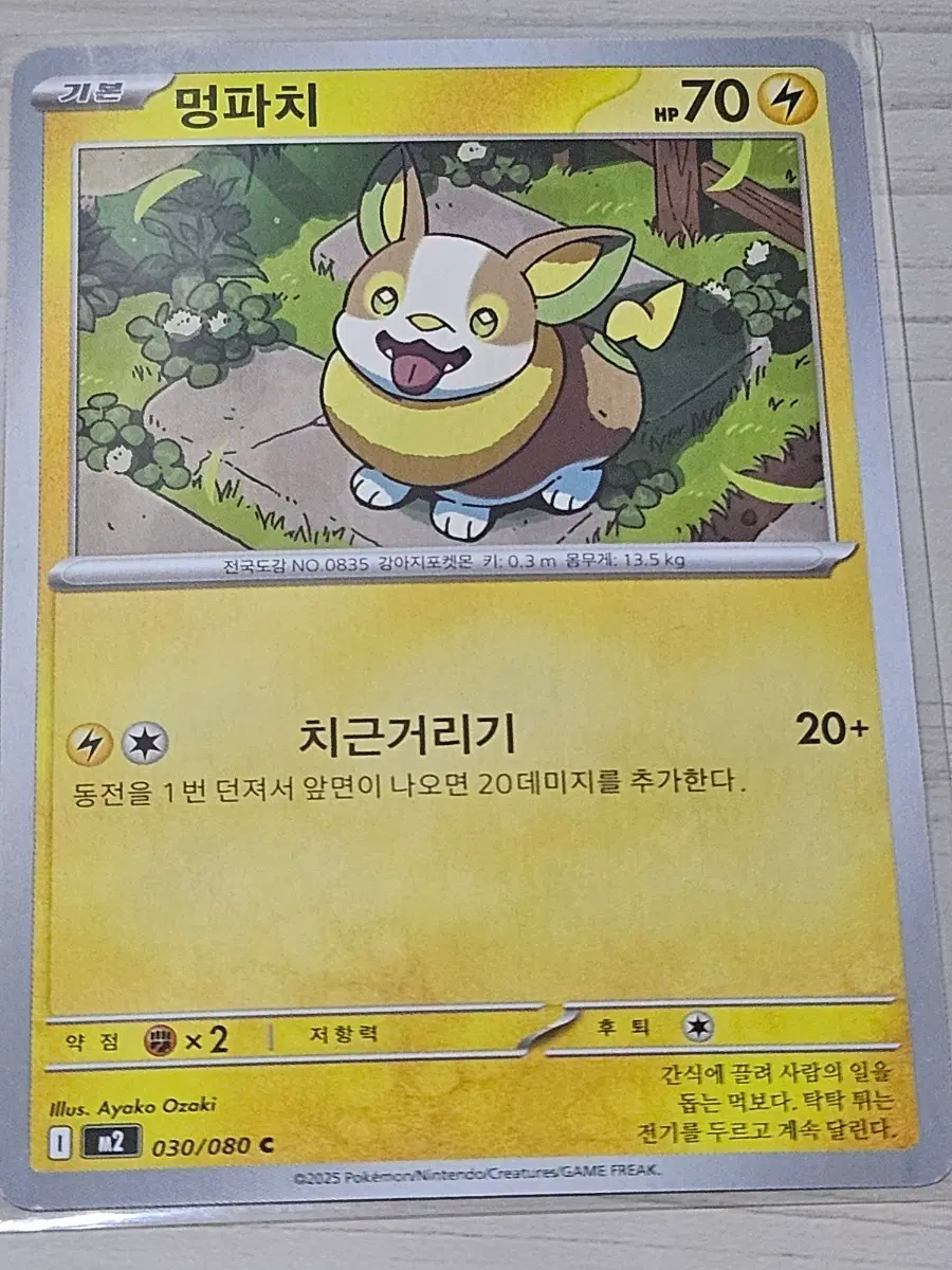 [최저가] 포켓몬카드 멍파치 030/080 C