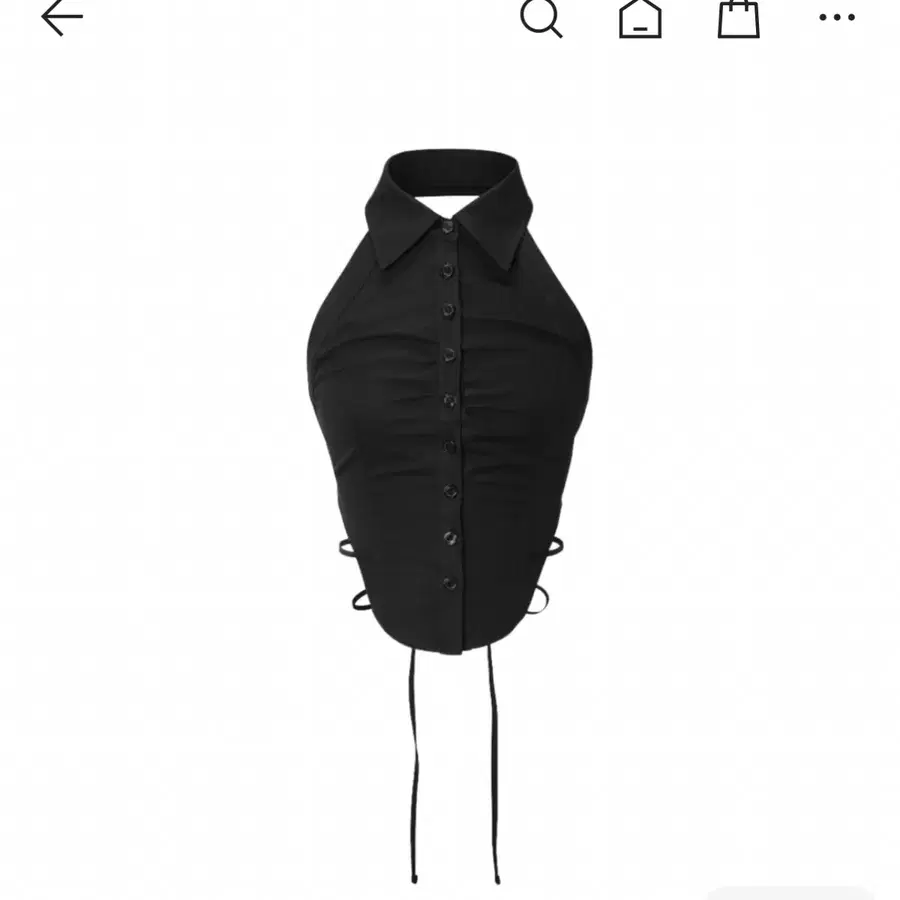 쓰리타임즈 홀터넥 셔츠탑