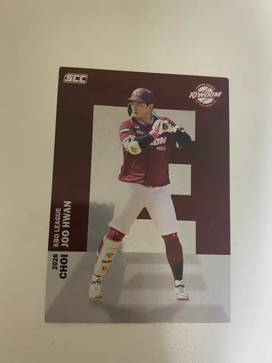 2026 kbo 키움히어로즈 최주환 알파벳카드