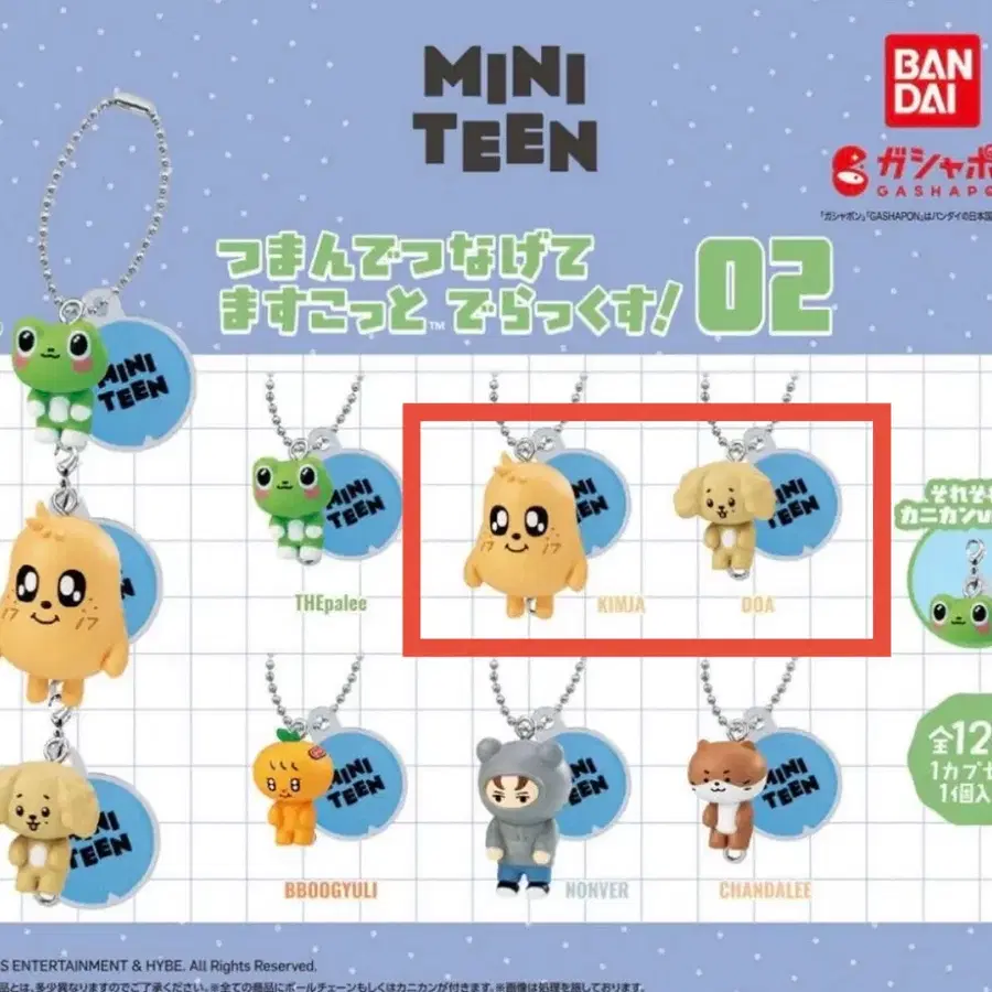 MINITEEN 데롱가챠 도아(고리) / 킴자(고리)