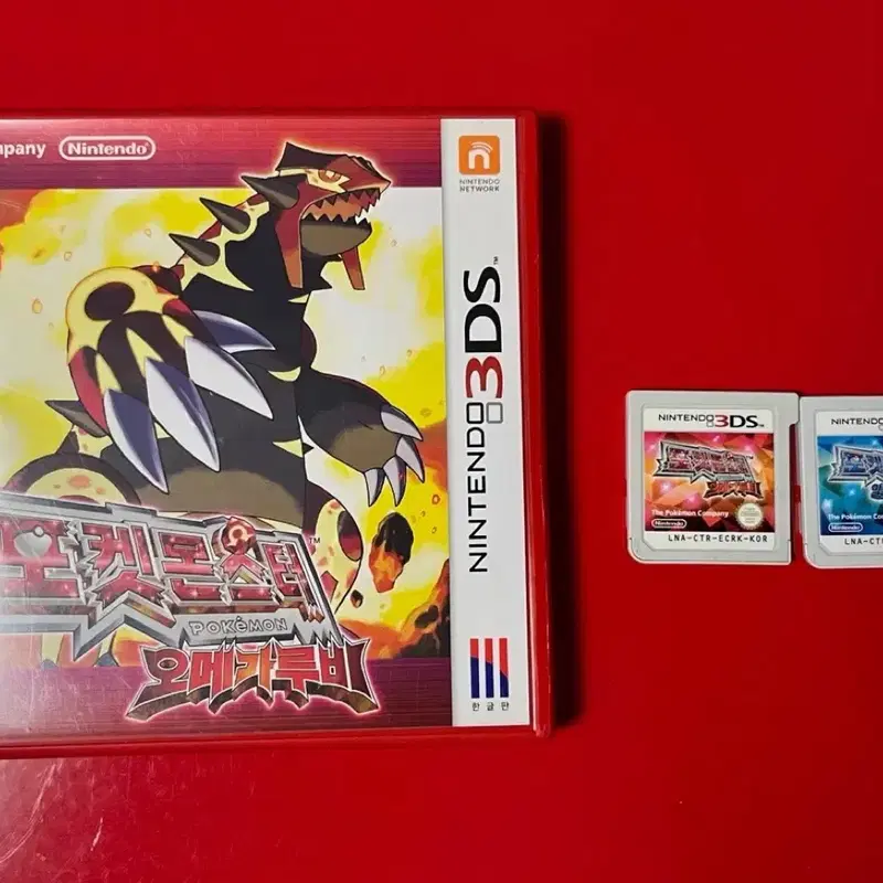 포켓몬스터 오메가루비(부품용) 알파사파이어(알칩) 3DS 게임팩