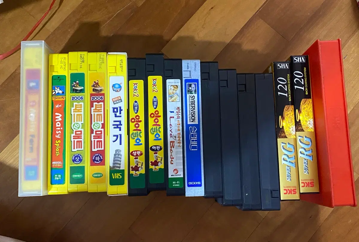 만화, 영어, 운동 비디오테이프 공테이프 VHS 일괄
