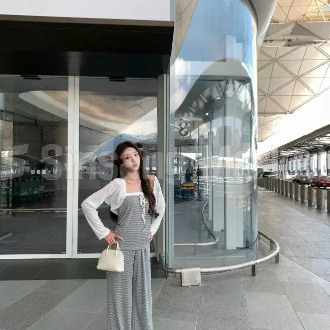 [빠른발송] 드리세트 볼레로 가디건 단가라튜브탑 팬츠 트레이닝