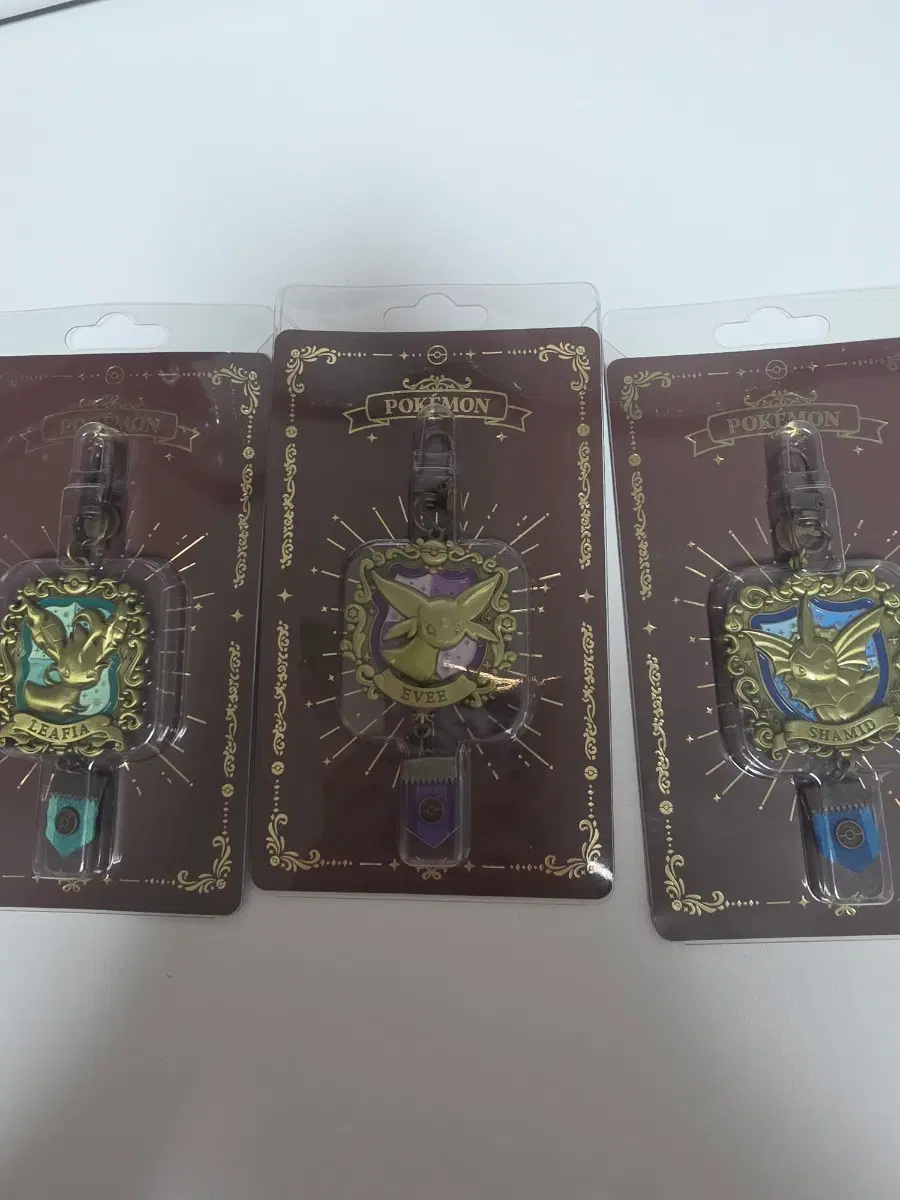 포켓몬 스토어 ETERNAL ANTIQUE METAL 메탈 키링 (리피아/이브이/샤미드)일괄