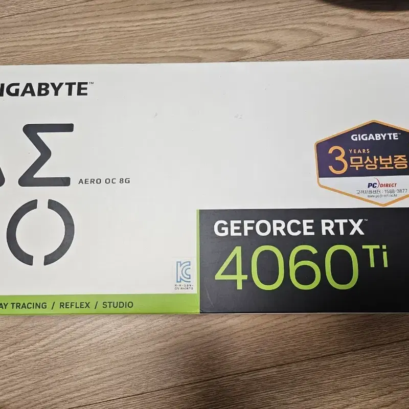 기가바이트 RTX 4060Ti AERO OC 8G 그래픽카드