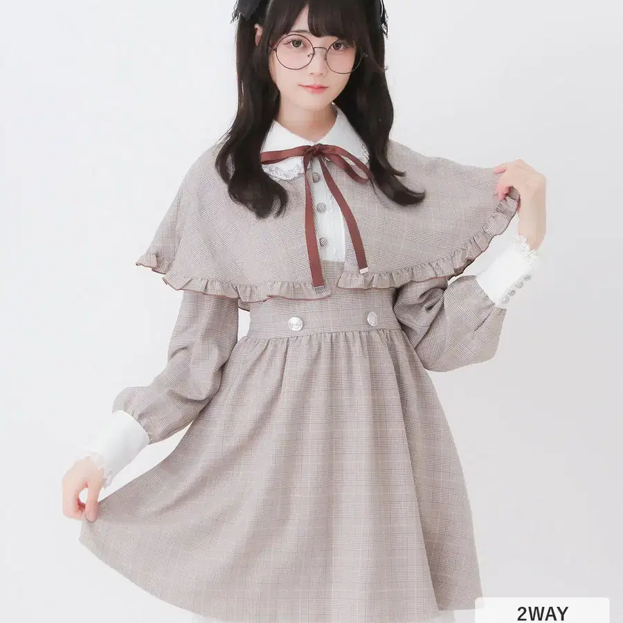 디어마이러브 디마럽 2way 케이프 원피스